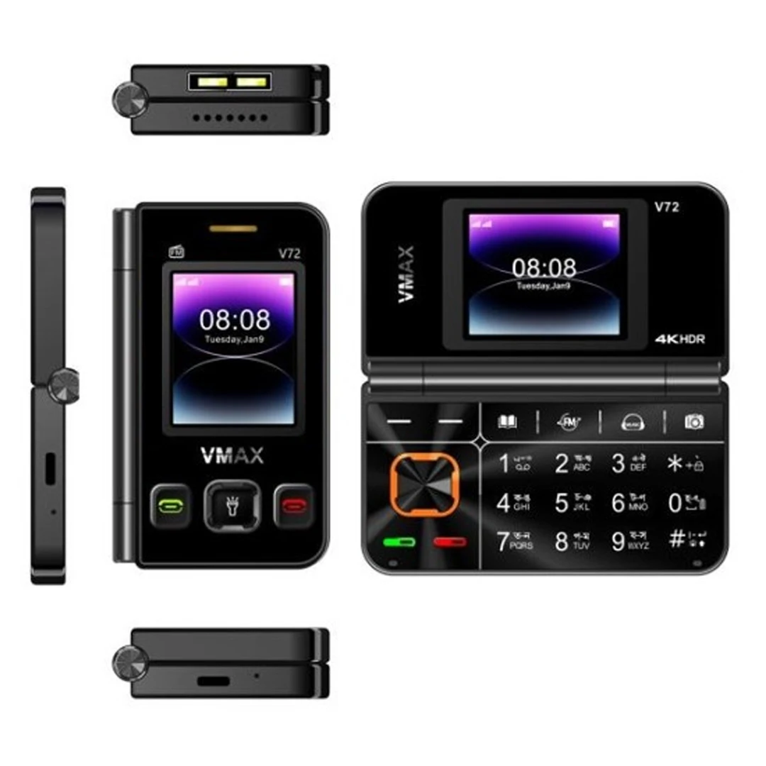 Vmax V72 Dual Display Folding Phone